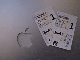 Transformers Movie Tickets