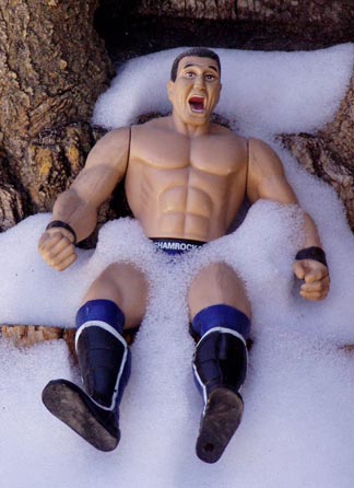 Action Figure In The Snow