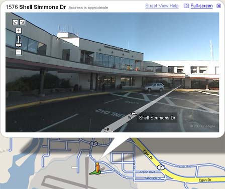 Airport on Google Maps