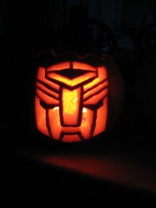 Transformer Autobot Pumpkin