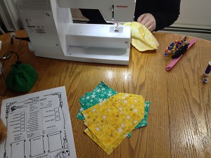 Dice bag sewing